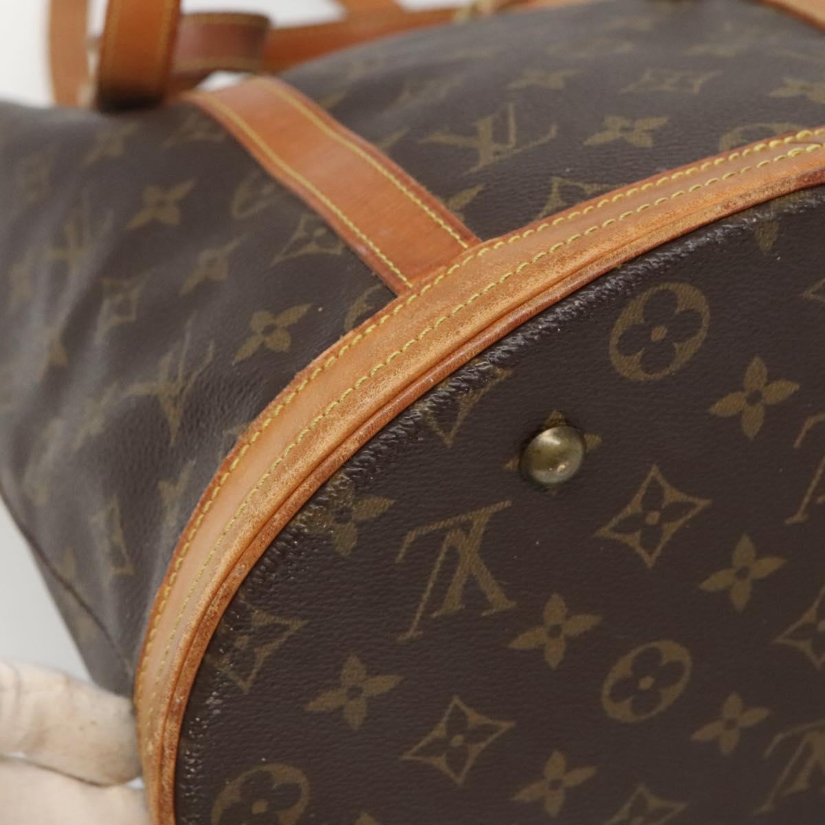 LOUIS VUITTON Monogram Bucket GM Shoulder Bag M42236 LV Auth 136859
