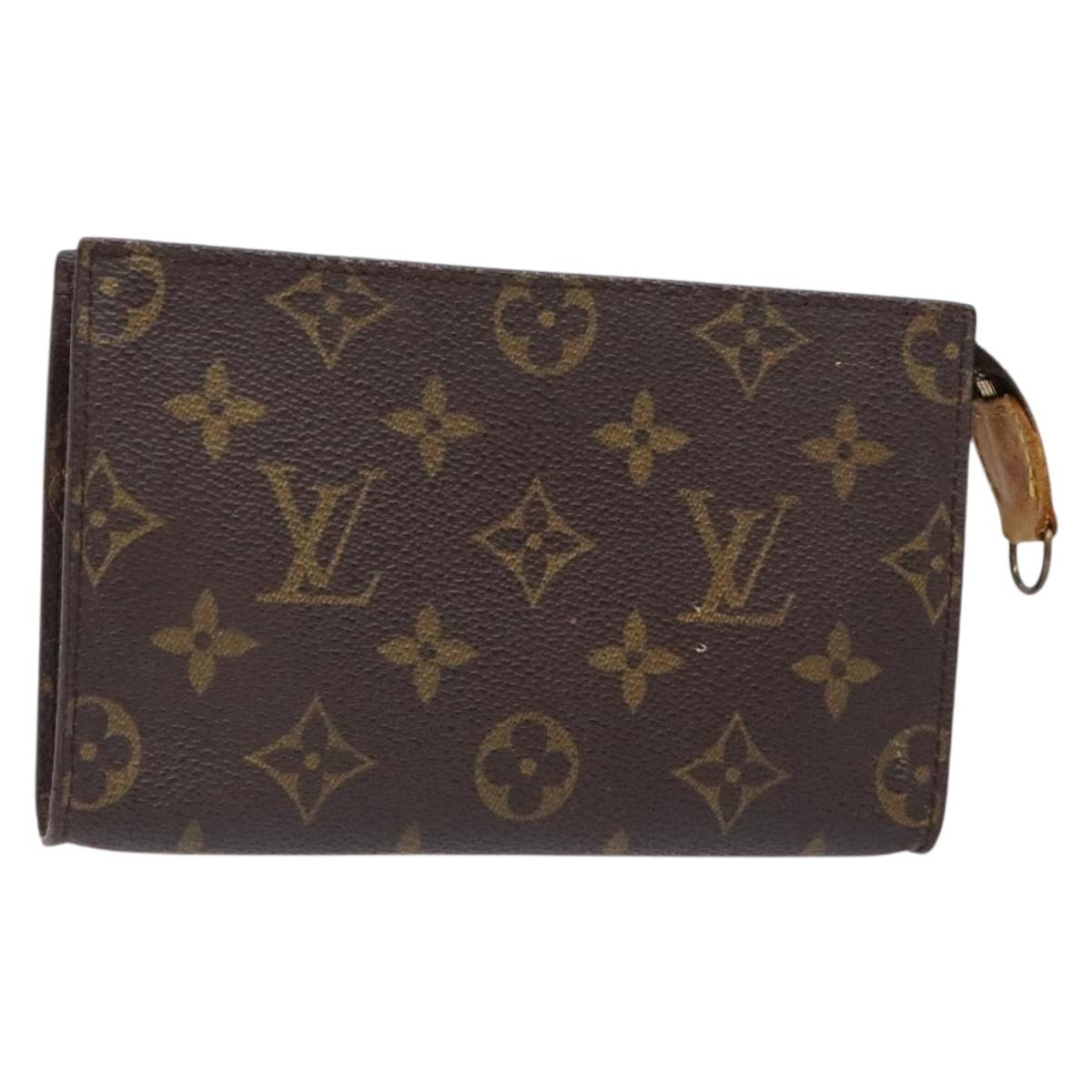 LOUIS VUITTON Monogram Bucket PM Accessory Pouch LV Auth 136869