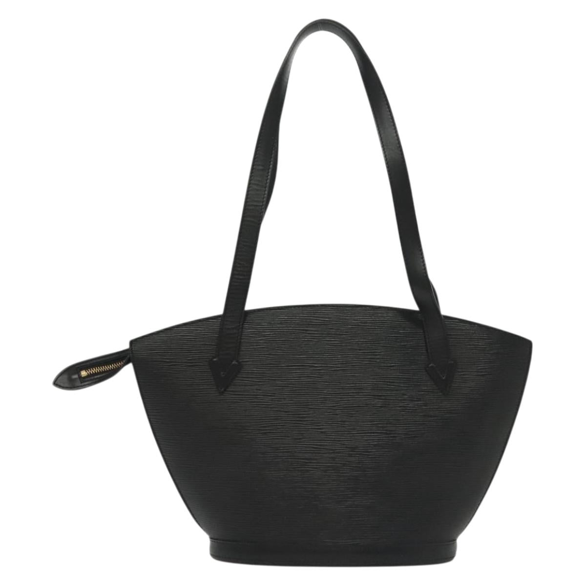 LOUIS VUITTON Epi Saint Jacques Powanie Long Bag Black M52332 LV Auth 136886