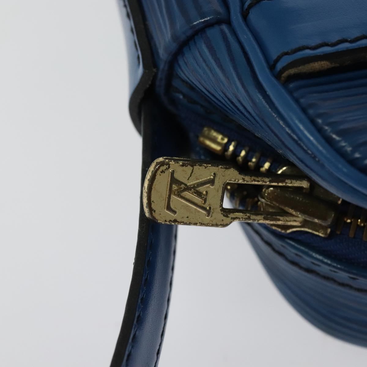 LOUIS VUITTON Epi June Feuille Shoulder Bag Blue M52155 LV Auth 136887