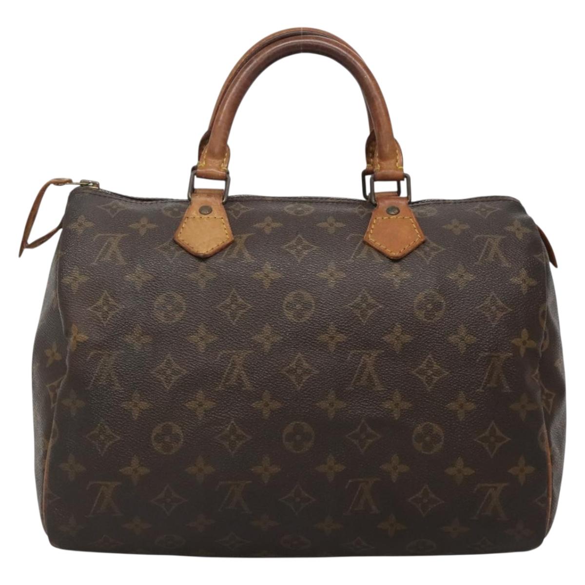 LOUIS VUITTON Monogram Speedy 30 Hand Bag M41526 LV Auth 136899