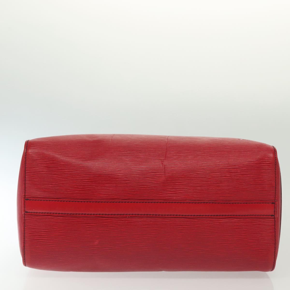 LOUIS VUITTON Epi Speedy 35 Hand Bag Castilian Red M42997 LV Auth 136904