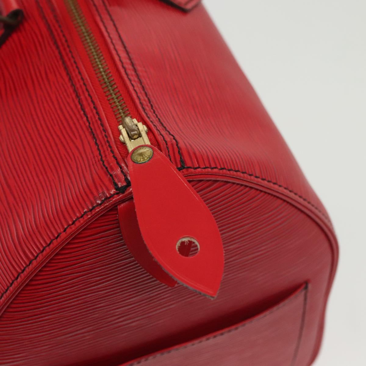 LOUIS VUITTON Epi Speedy 35 Hand Bag Castilian Red M42997 LV Auth 136904