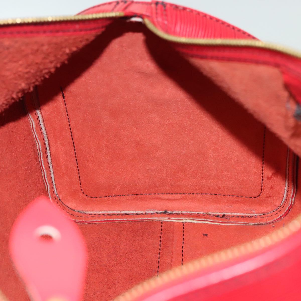 LOUIS VUITTON Epi Speedy 35 Hand Bag Castilian Red M42997 LV Auth 136904