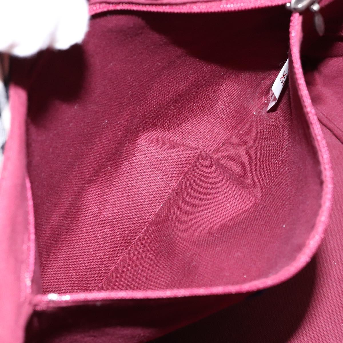 BURBERRY Nova Check Blue Label Tote Bag Canvas Beige Auth 136920