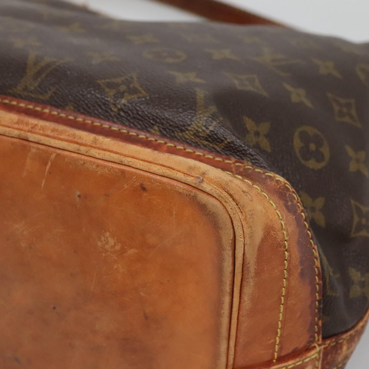 LOUIS VUITTON Monogram Noe Shoulder Bag M42224 LV Auth 136930