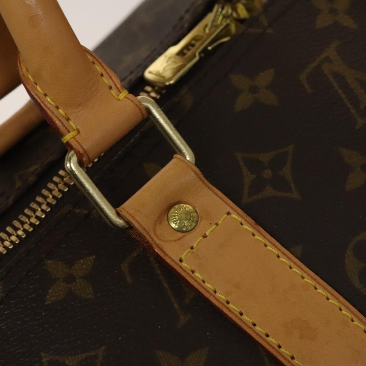 LOUIS VUITTON Monogram Keepall 55 Boston Bag M41424 LV Auth 136943
