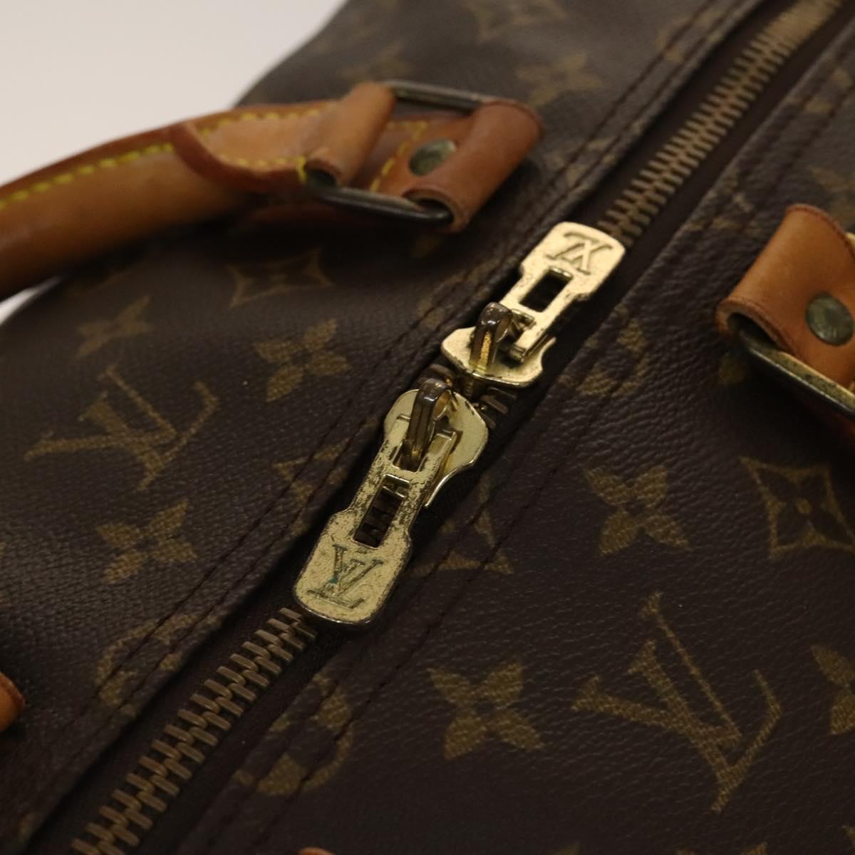 LOUIS VUITTON Monogram Keepall 55 Boston Bag M41424 LV Auth 136944