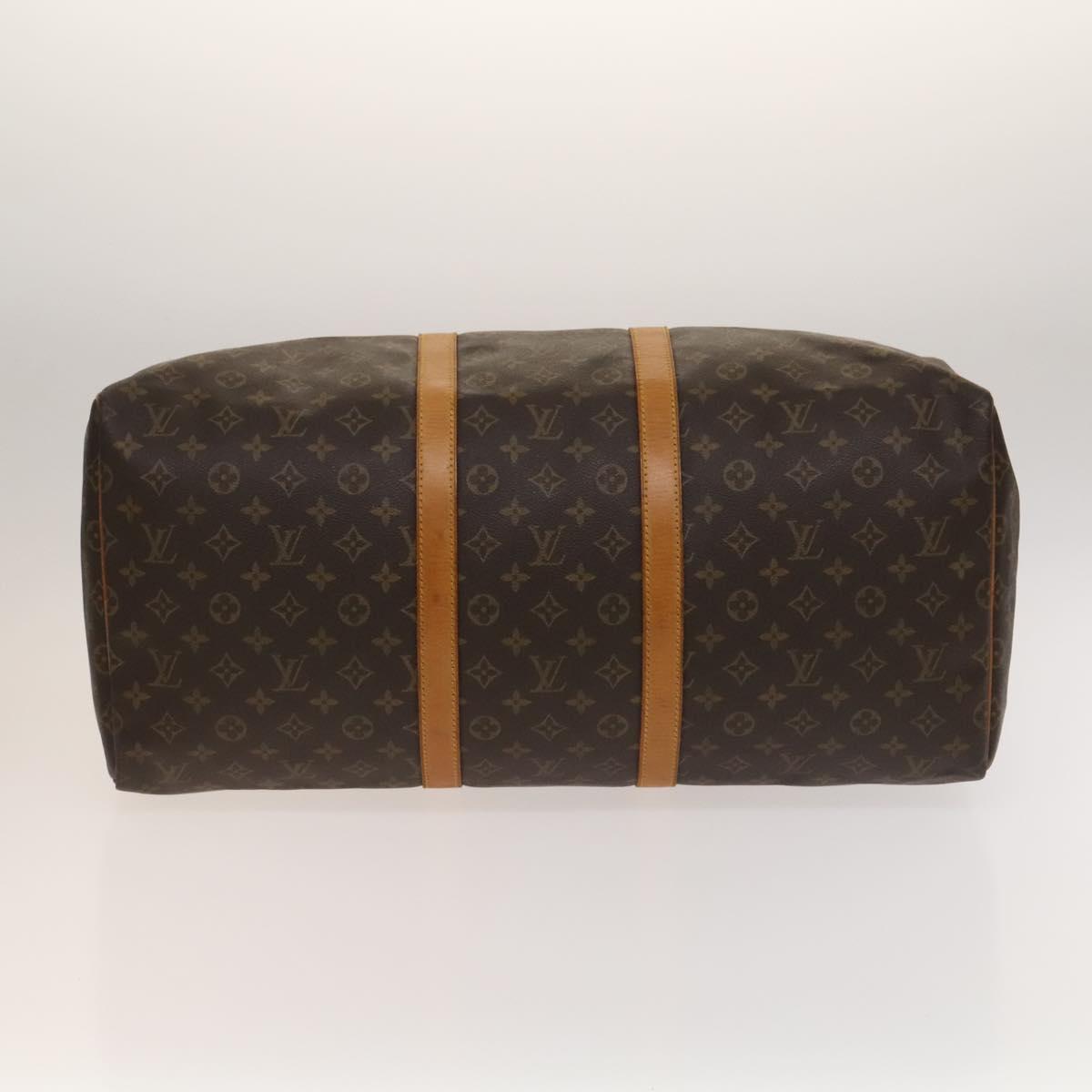LOUIS VUITTON Monogram Keepall 55 Boston Bag M41424 LV Auth 136944
