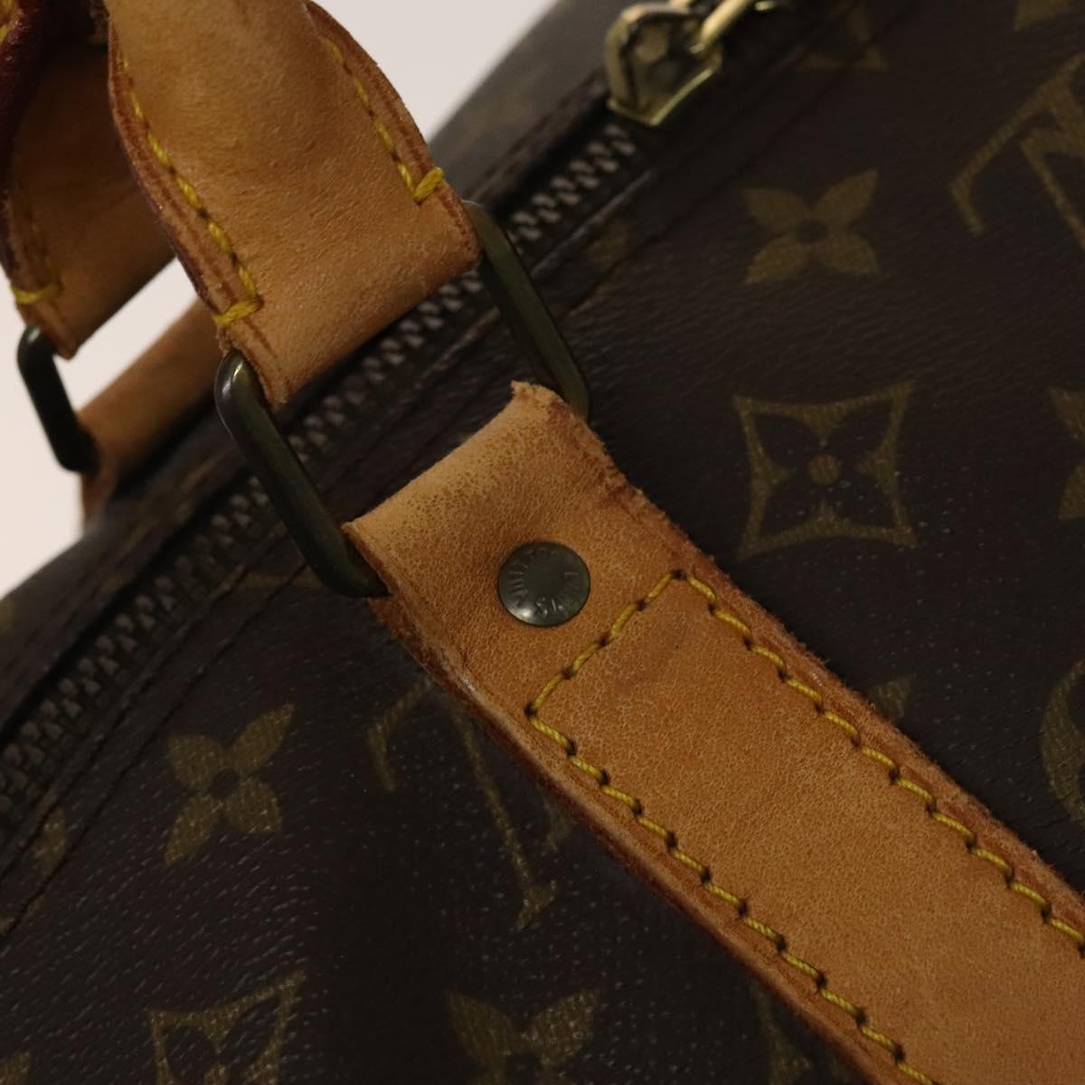 LOUIS VUITTON Monogram Keepall 55 Boston Bag M41424 LV Auth 136945