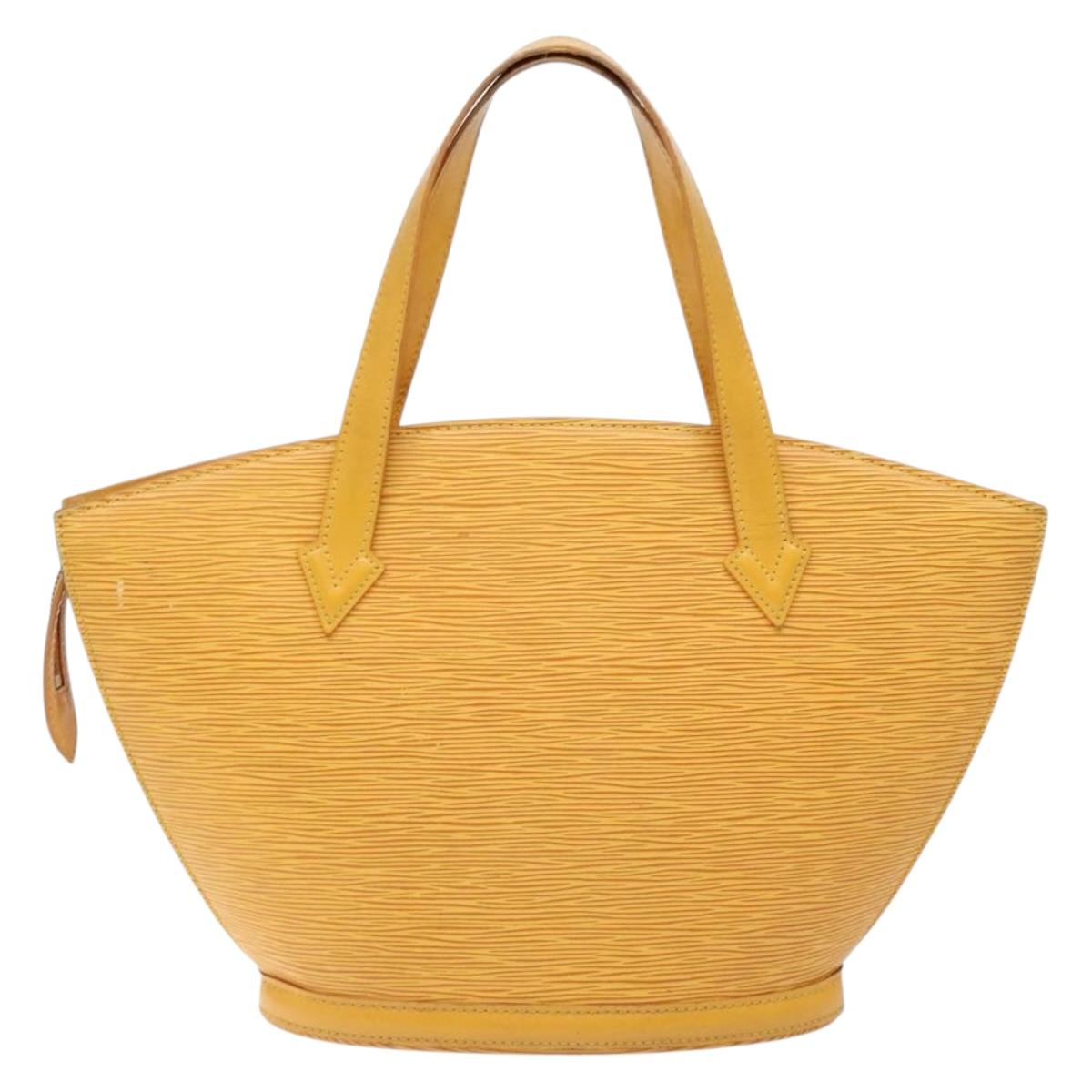 LOUIS VUITTON Epi Saint Jacques Hand Bag Yellow M52279 LV Auth 136966