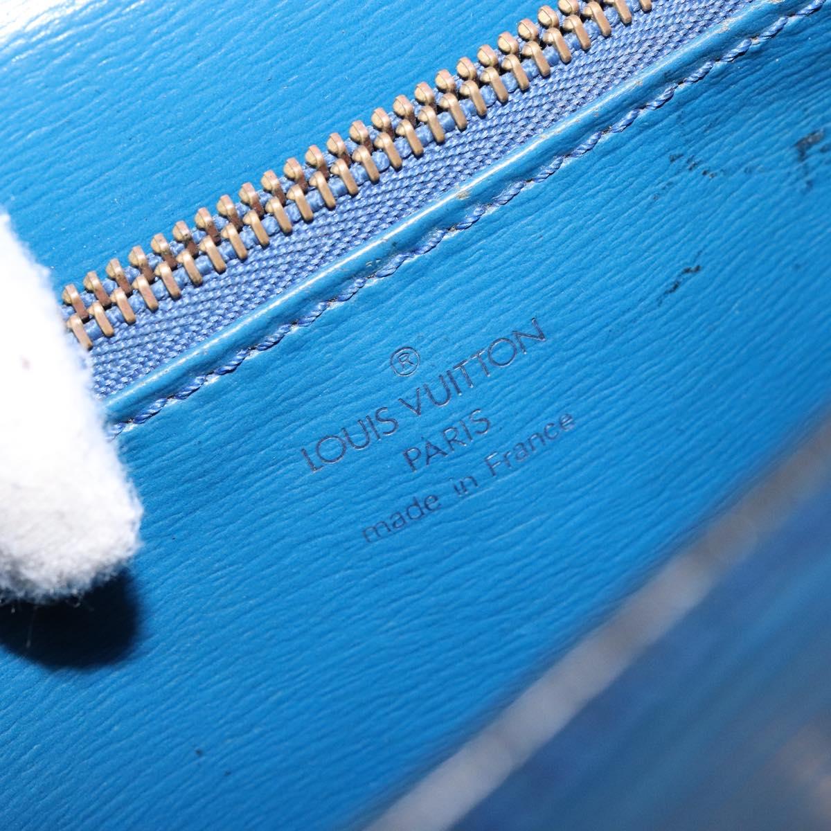 LOUIS VUITTON Epi Malesherbes Hand Bag Blue M52375 LV Auth 136983