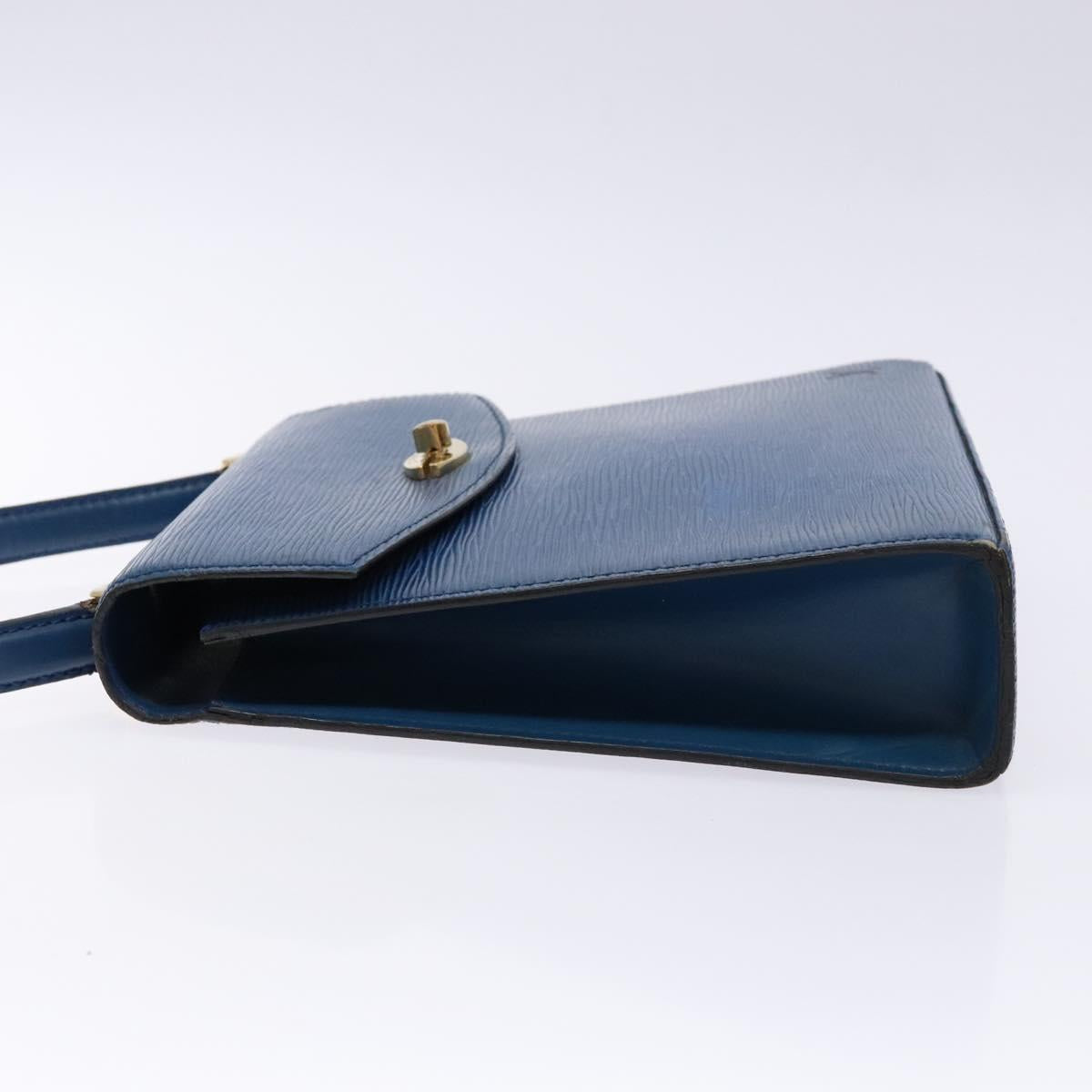 LOUIS VUITTON Epi Malesherbes Hand Bag Blue M52375 LV Auth 136983