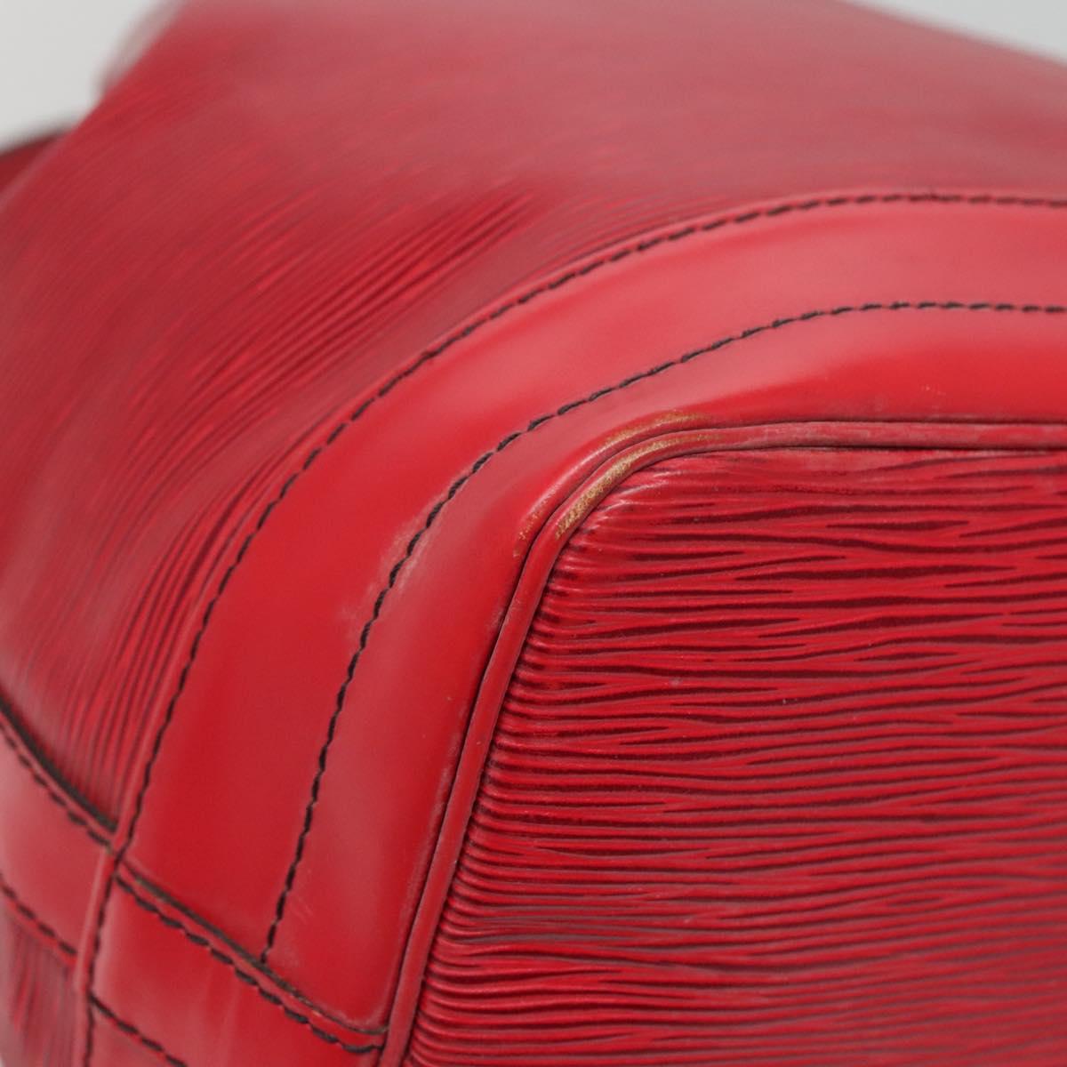LOUIS VUITTON Epi Noe Shoulder Bag Red M44007 LV Auth 136984