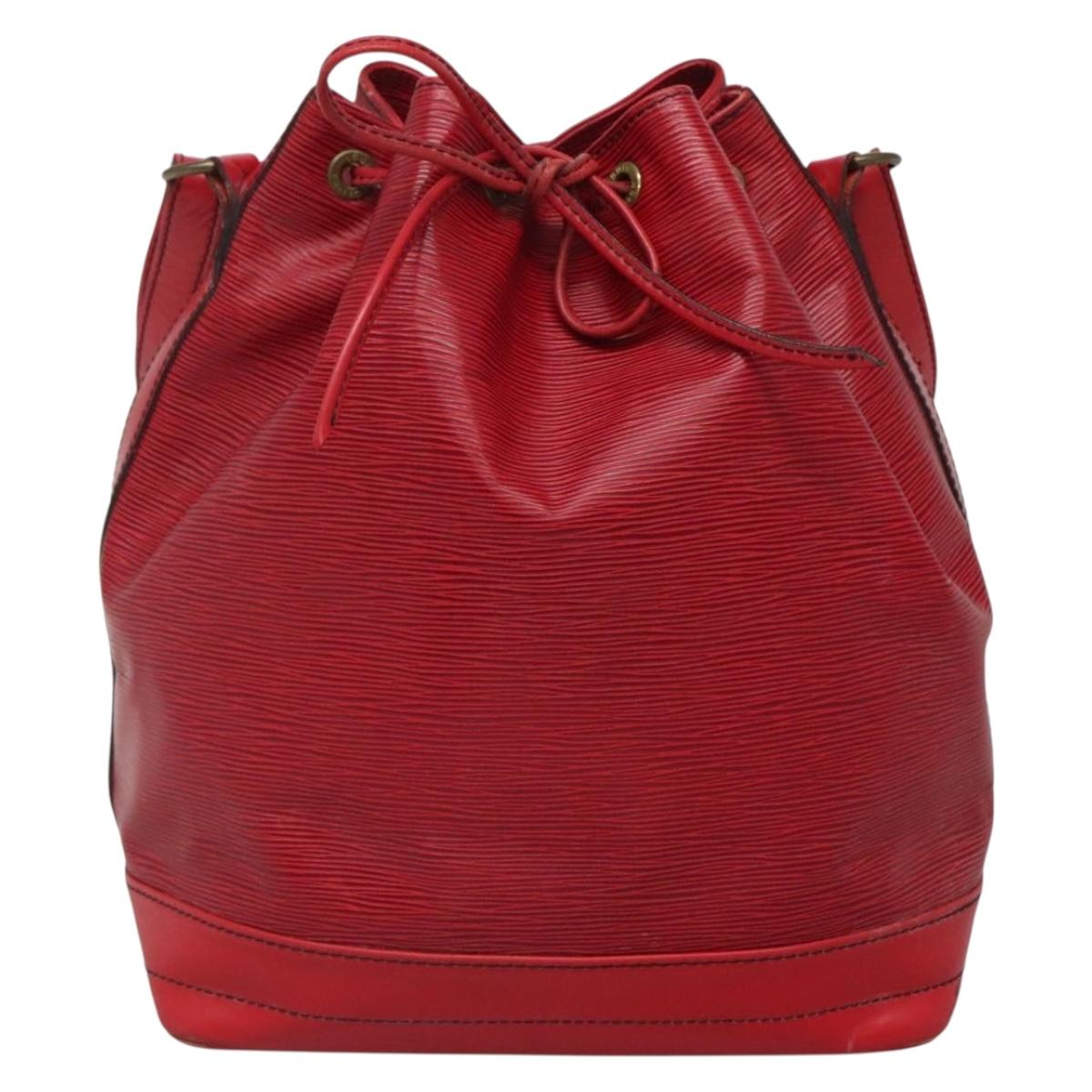 LOUIS VUITTON Epi Noe Shoulder Bag Red M44007 LV Auth 136984