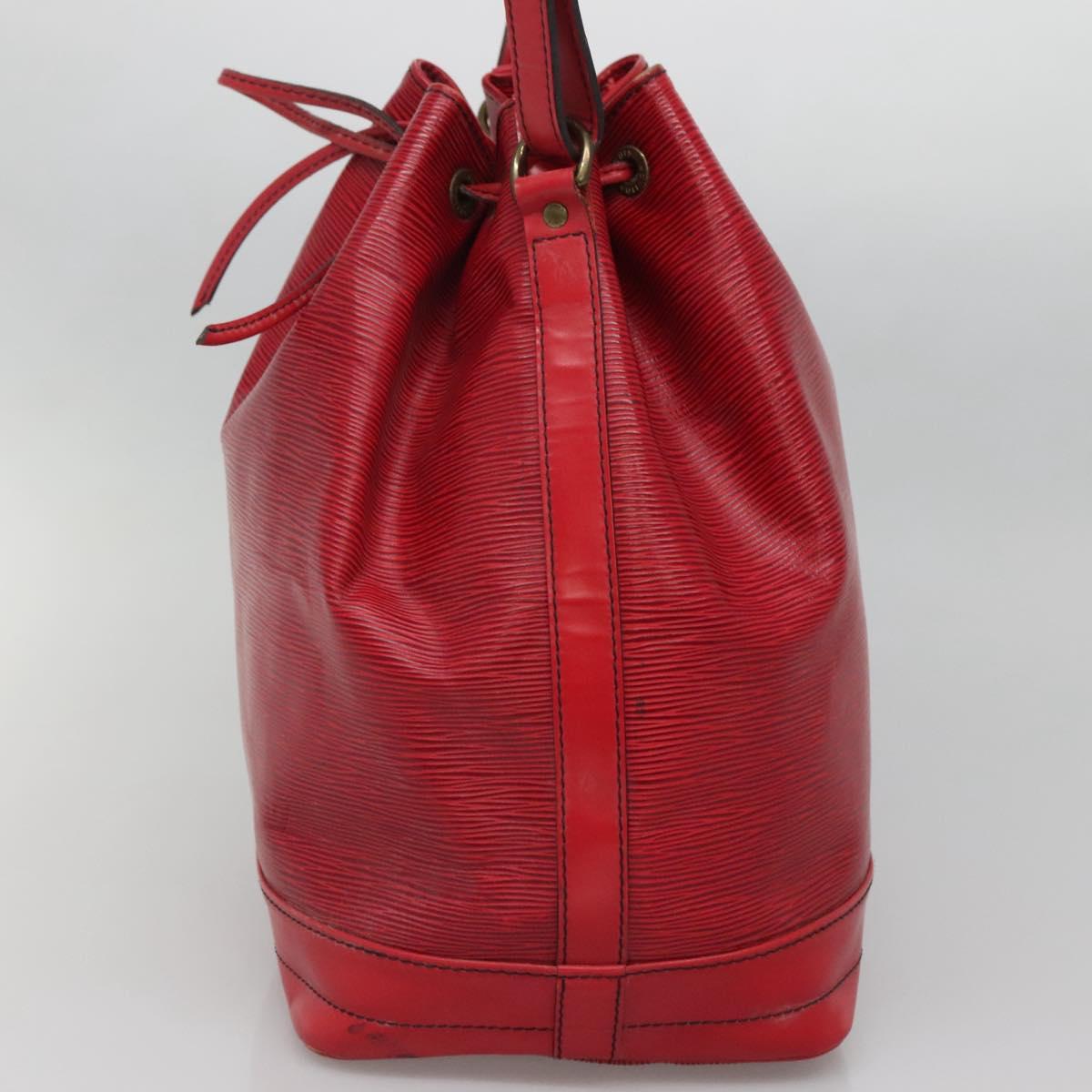 LOUIS VUITTON Epi Noe Shoulder Bag Red M44007 LV Auth 136984