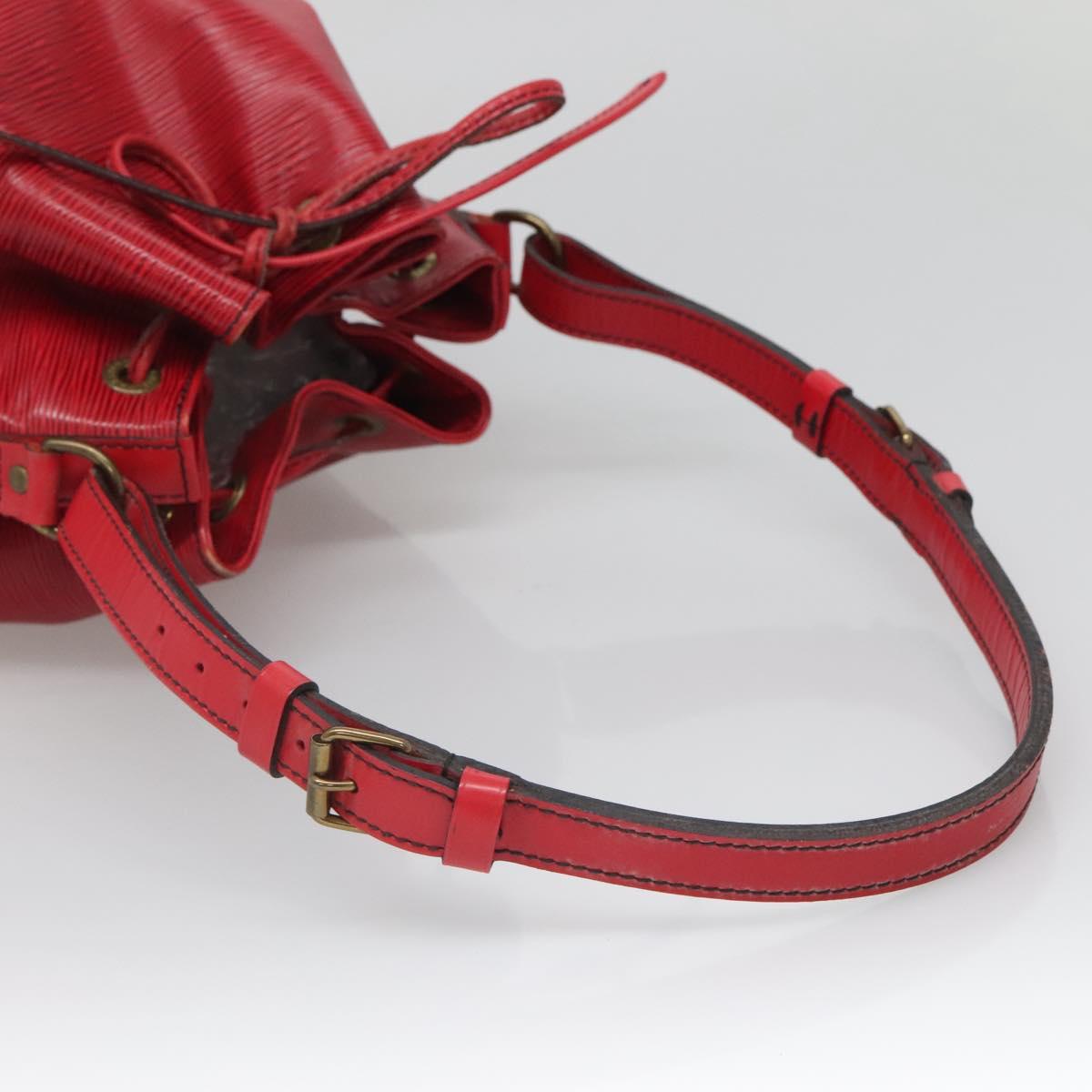 LOUIS VUITTON Epi Noe Shoulder Bag Red M44007 LV Auth 136984