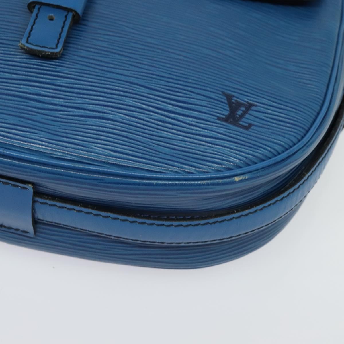 LOUIS VUITTON Epi June Feuille Shoulder Bag Blue M52155 LV Auth 136985A