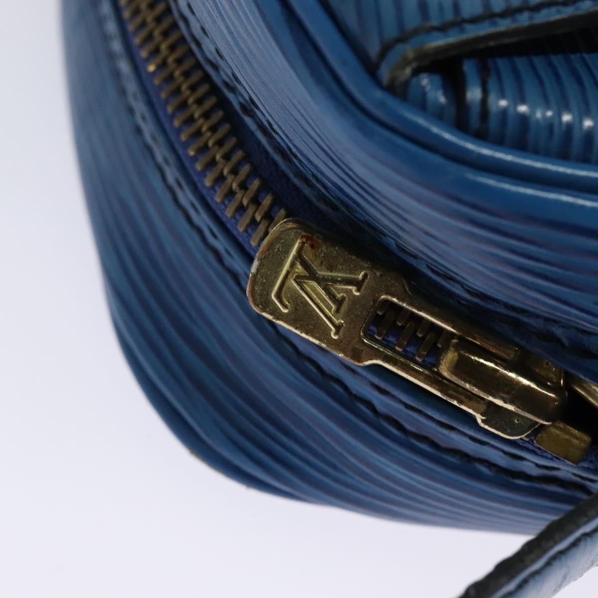 LOUIS VUITTON Epi June Feuille Shoulder Bag Blue M52155 LV Auth 136985