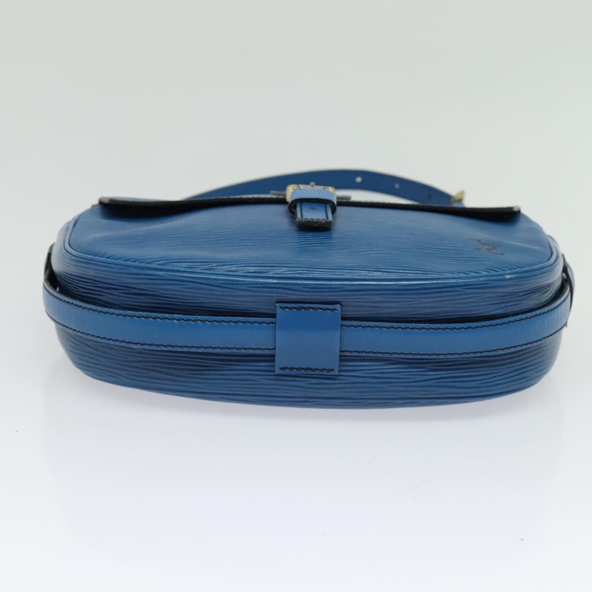 LOUIS VUITTON Epi June Feuille Shoulder Bag Blue M52155 LV Auth 136985