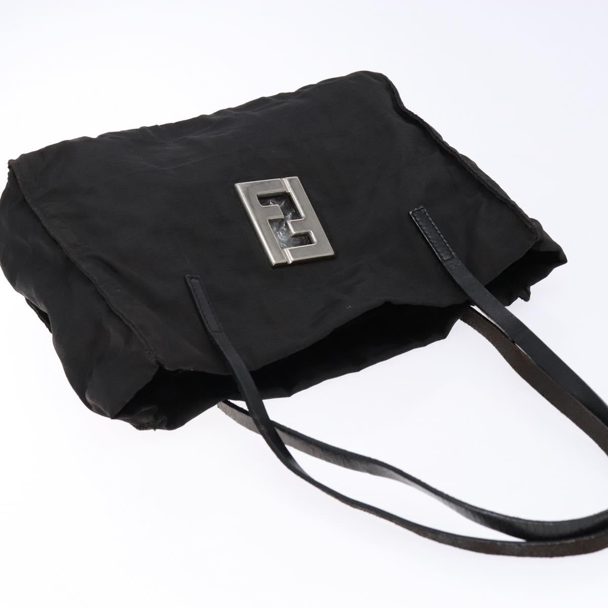 FENDI Zucca Canvas Tote Bag Black Auth 136997
