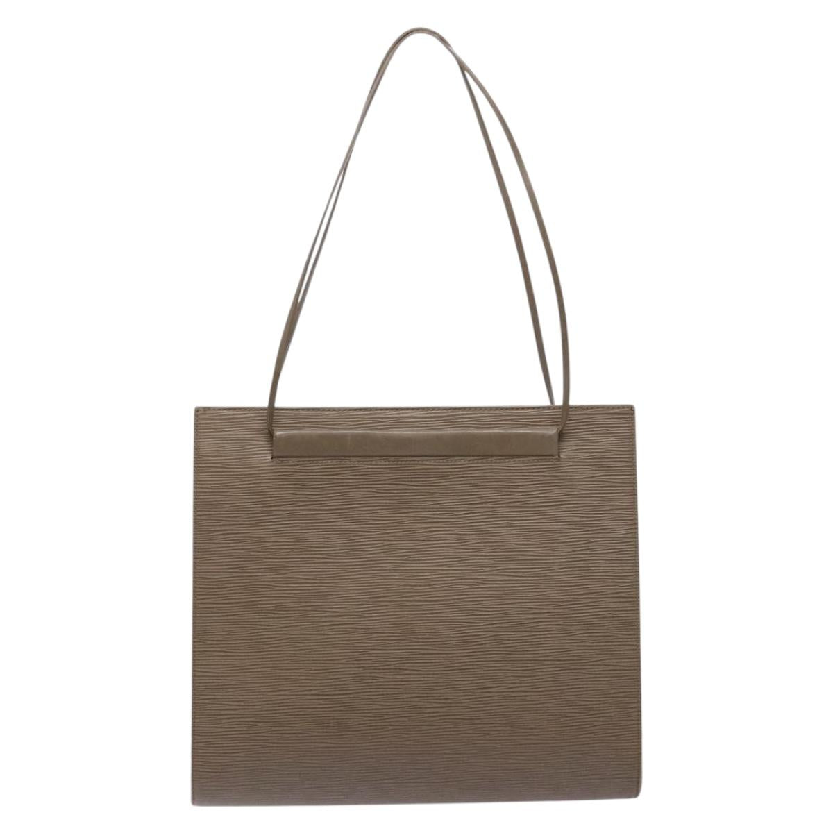 LOUIS VUITTON Epi Saint Tropez Shoulder Bag Gray Lilac M5246B LV Auth 137006