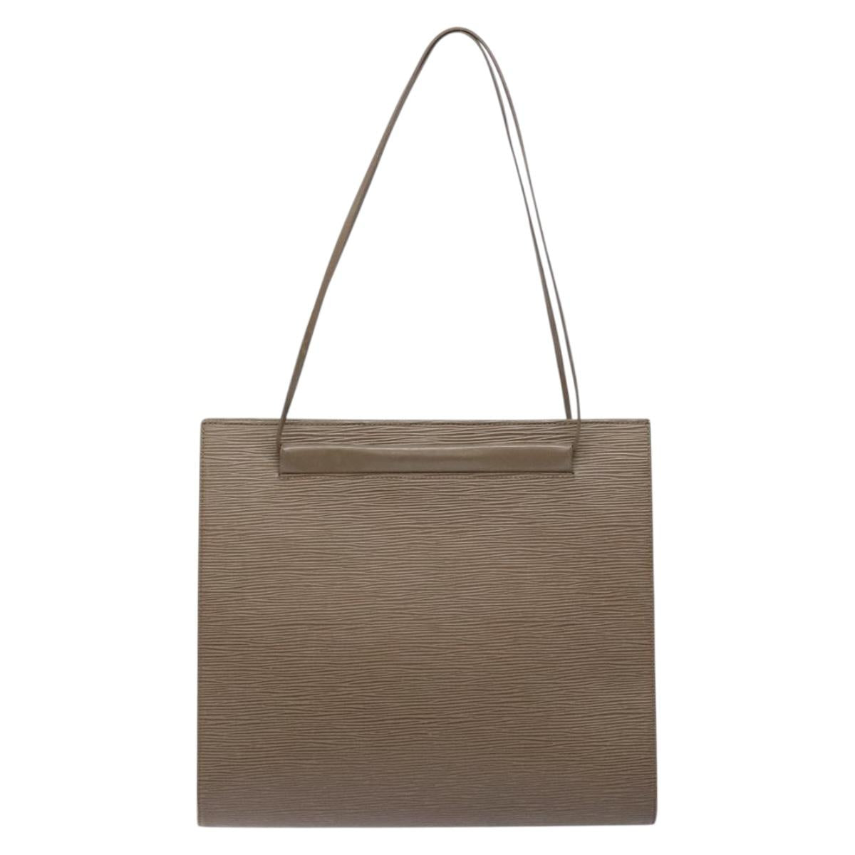 LOUIS VUITTON Epi Saint Tropez Shoulder Bag Gray Lilac M5246B LV Auth 137006