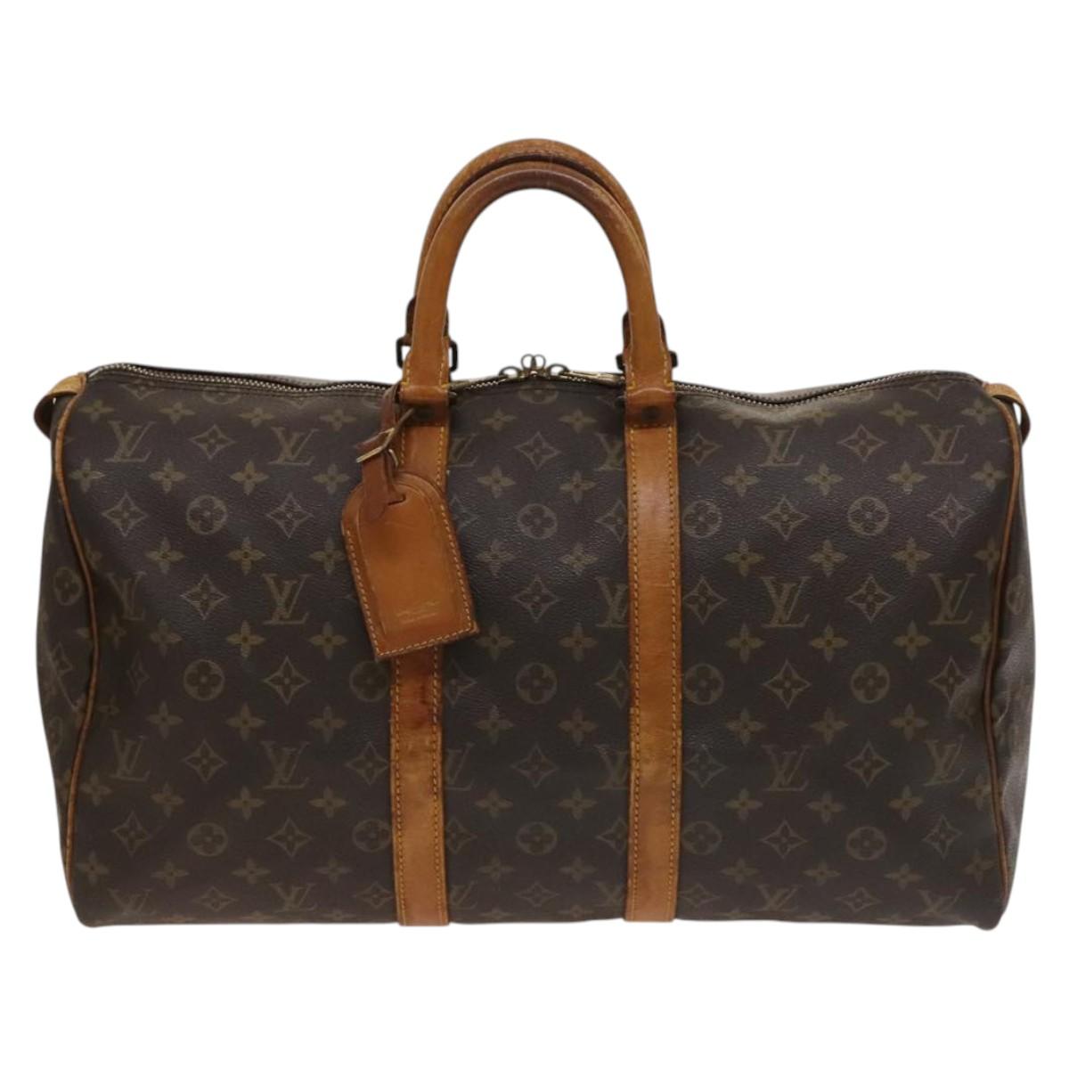LOUIS VUITTON Monogram Keepall 45 Boston Bag M41428 LV Auth 137013