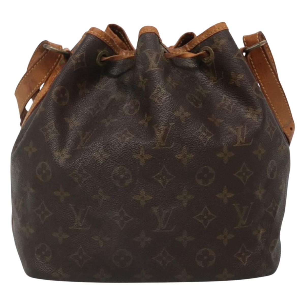LOUIS VUITTON Monogram Petit Noe Shoulder Bag M42226 LV Auth 137017