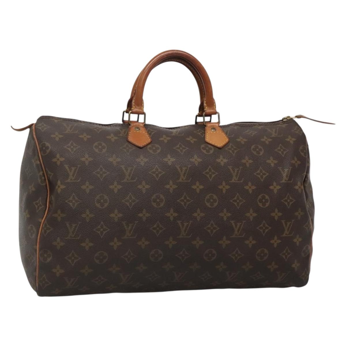 LOUIS VUITTON Monogram Speedy 40 Hand Bag M41522 LV Auth 137023