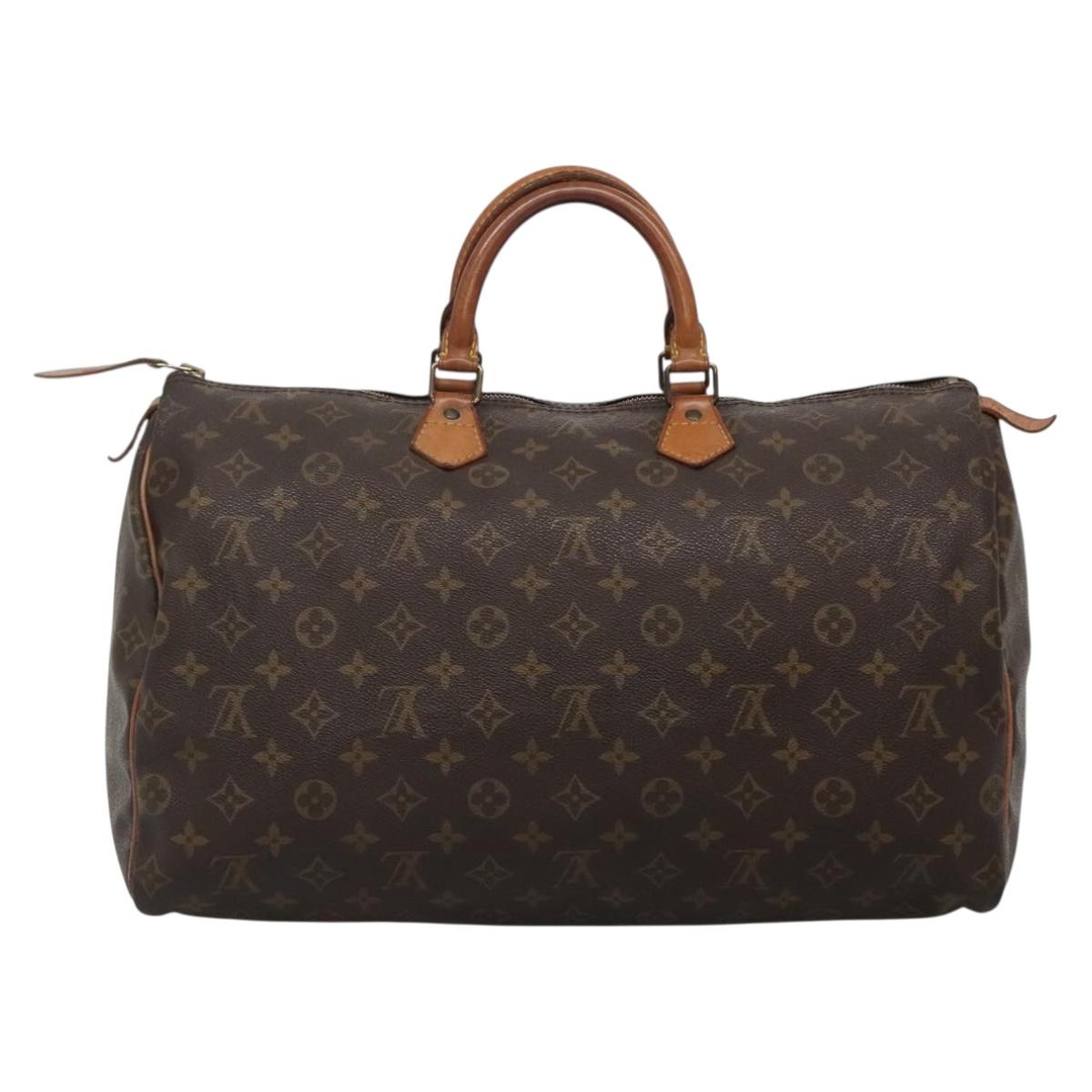 LOUIS VUITTON Monogram Speedy 40 Hand Bag M41522 LV Auth 137023