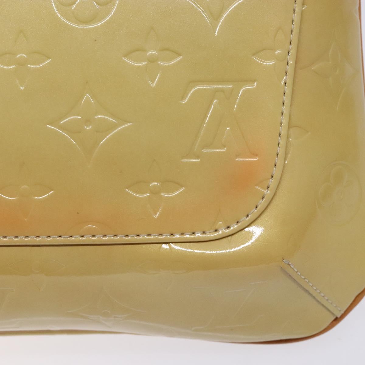 LOUIS VUITTON Monogram Vernis Thompson Street Bag Beige M91301 LV Auth 137030