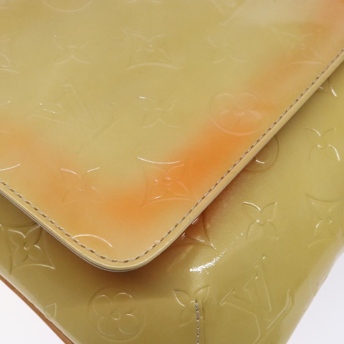 LOUIS VUITTON Monogram Vernis Thompson Street Bag Beige M91301 LV Auth 137030