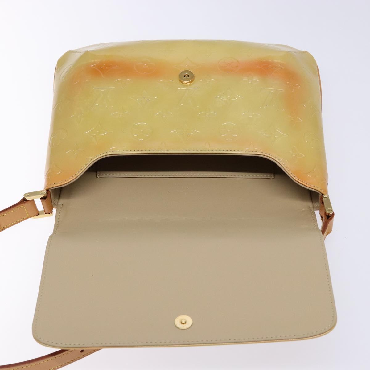 LOUIS VUITTON Monogram Vernis Thompson Street Bag Beige M91301 LV Auth 137030