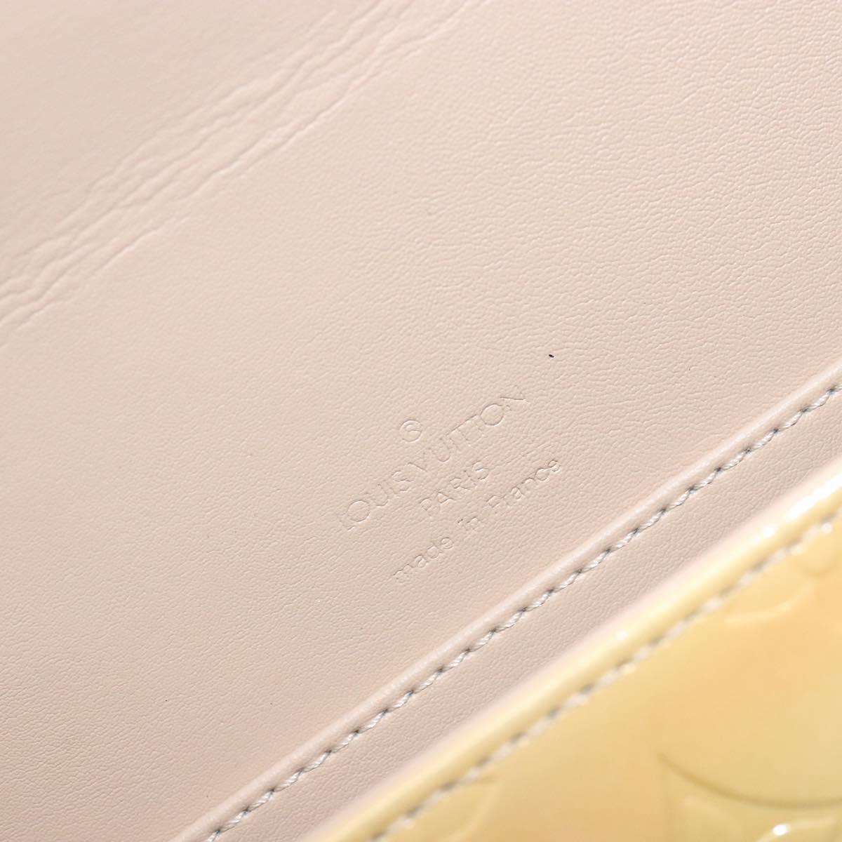LOUIS VUITTON Monogram Vernis Thompson Street Bag Beige M91301 LV Auth 137030