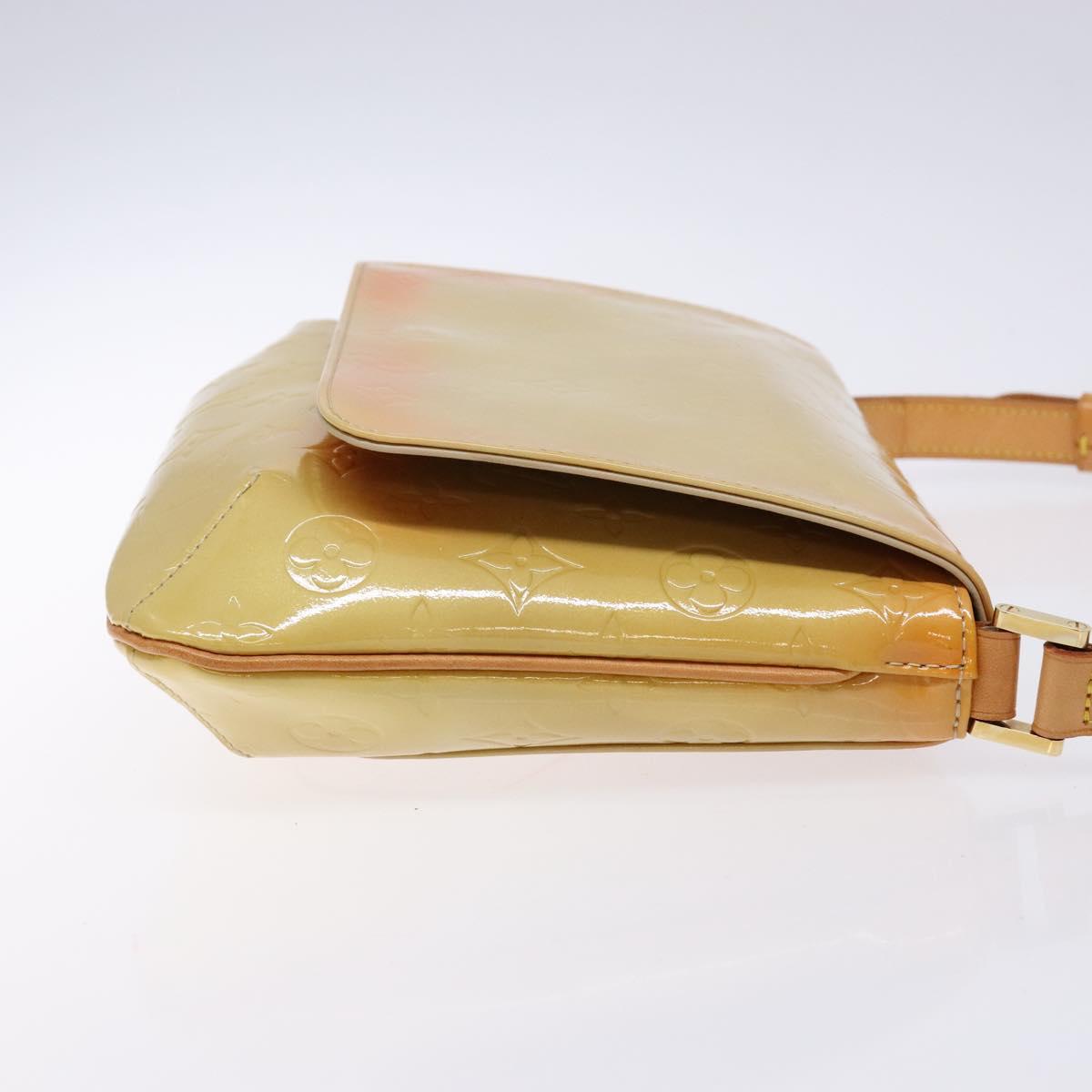 LOUIS VUITTON Monogram Vernis Thompson Street Bag Beige M91301 LV Auth 137030