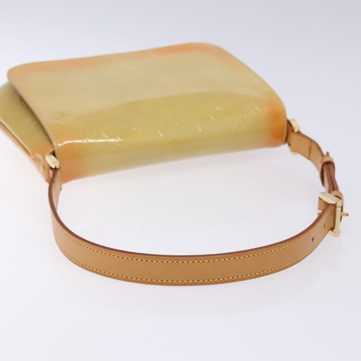 LOUIS VUITTON Monogram Vernis Thompson Street Bag Beige M91301 LV Auth 137030