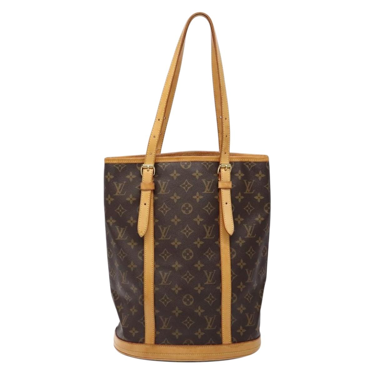 LOUIS VUITTON Monogram Bucket GM Shoulder Bag M42236 LV Auth 137051