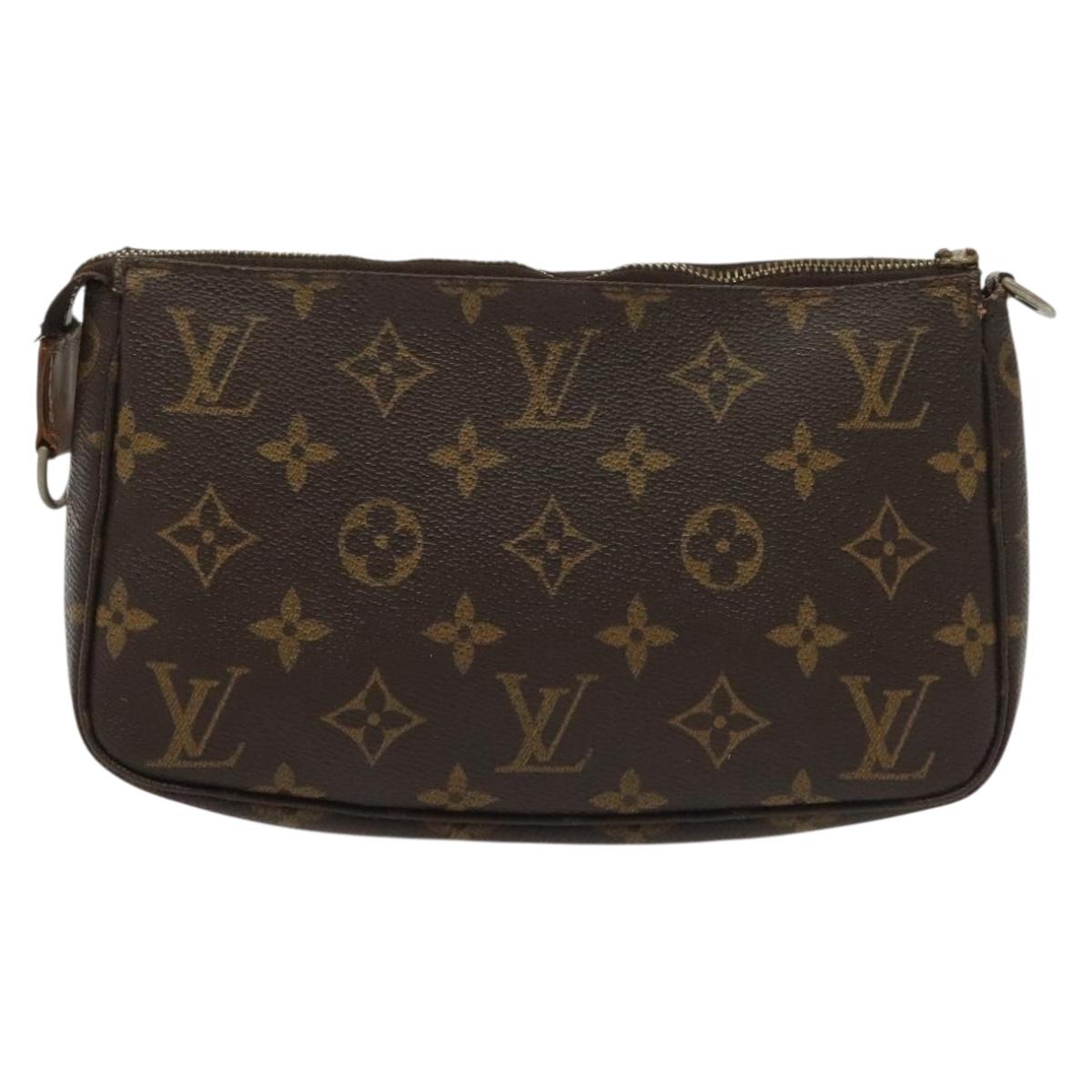 LOUIS VUITTON Monogram Pochette Accessoires Pouch M51980 LV Auth 137062
