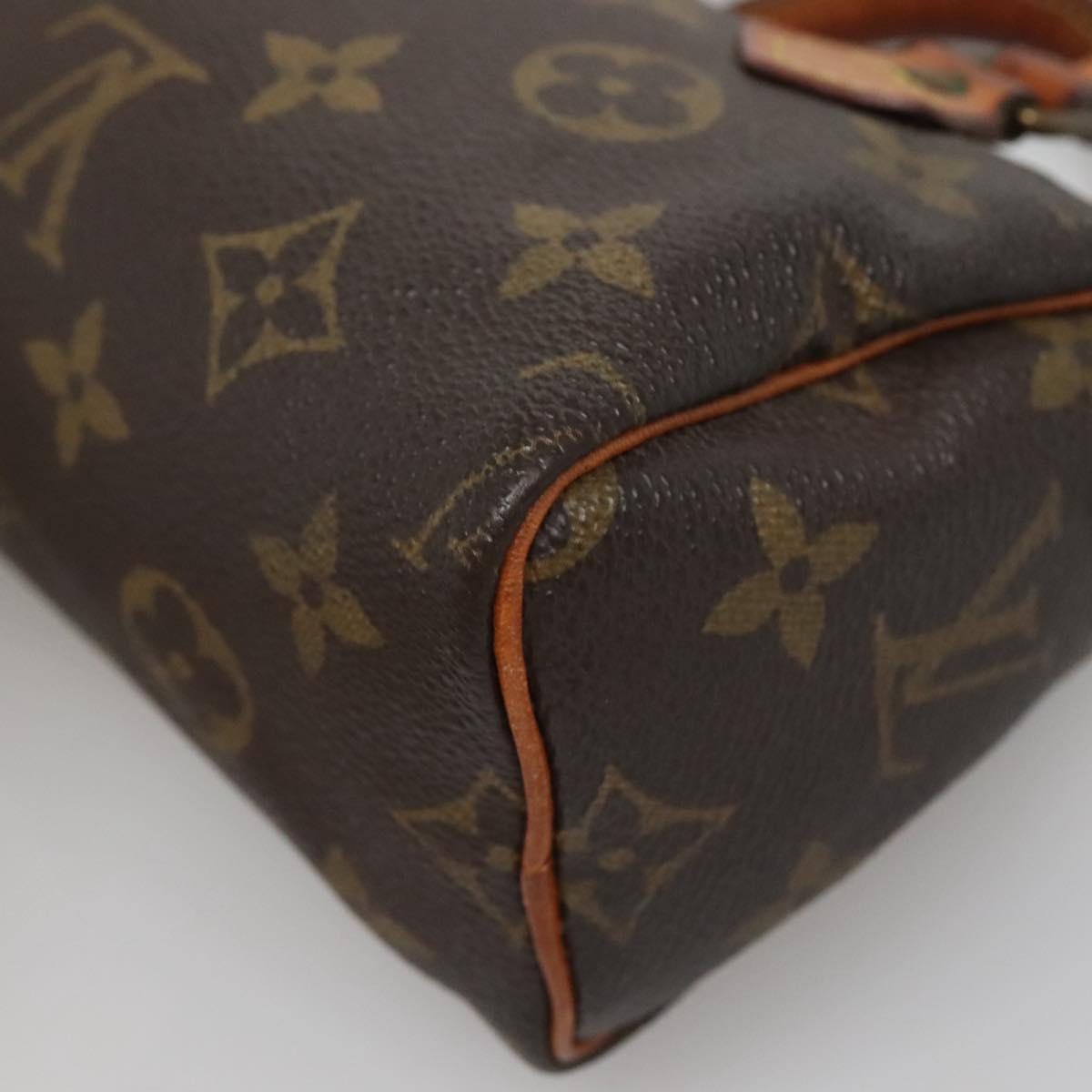 LOUIS VUITTON Monogram Mini Speedy Hand Bag M41534 LV Auth 137066