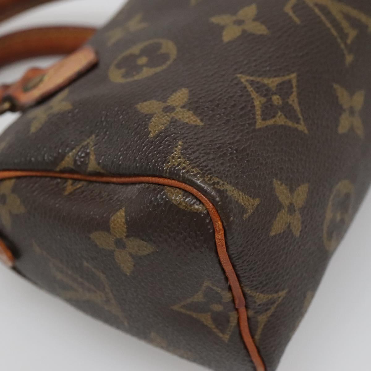 LOUIS VUITTON Monogram Mini Speedy Hand Bag M41534 LV Auth 137066