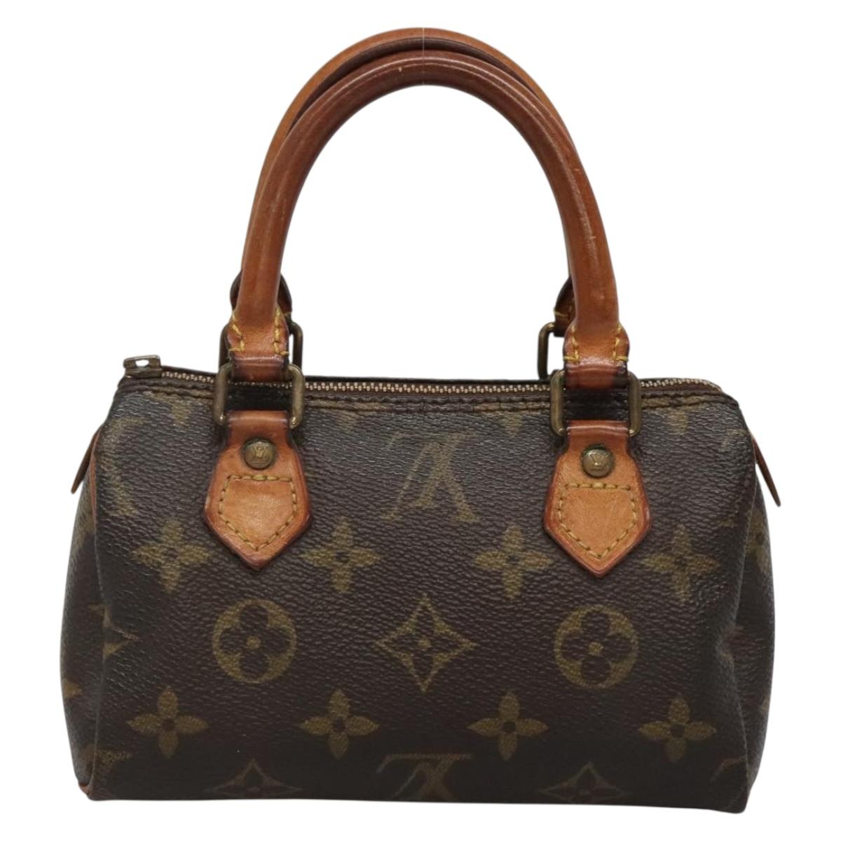 LOUIS VUITTON Monogram Mini Speedy Hand Bag M41534 LV Auth 137066