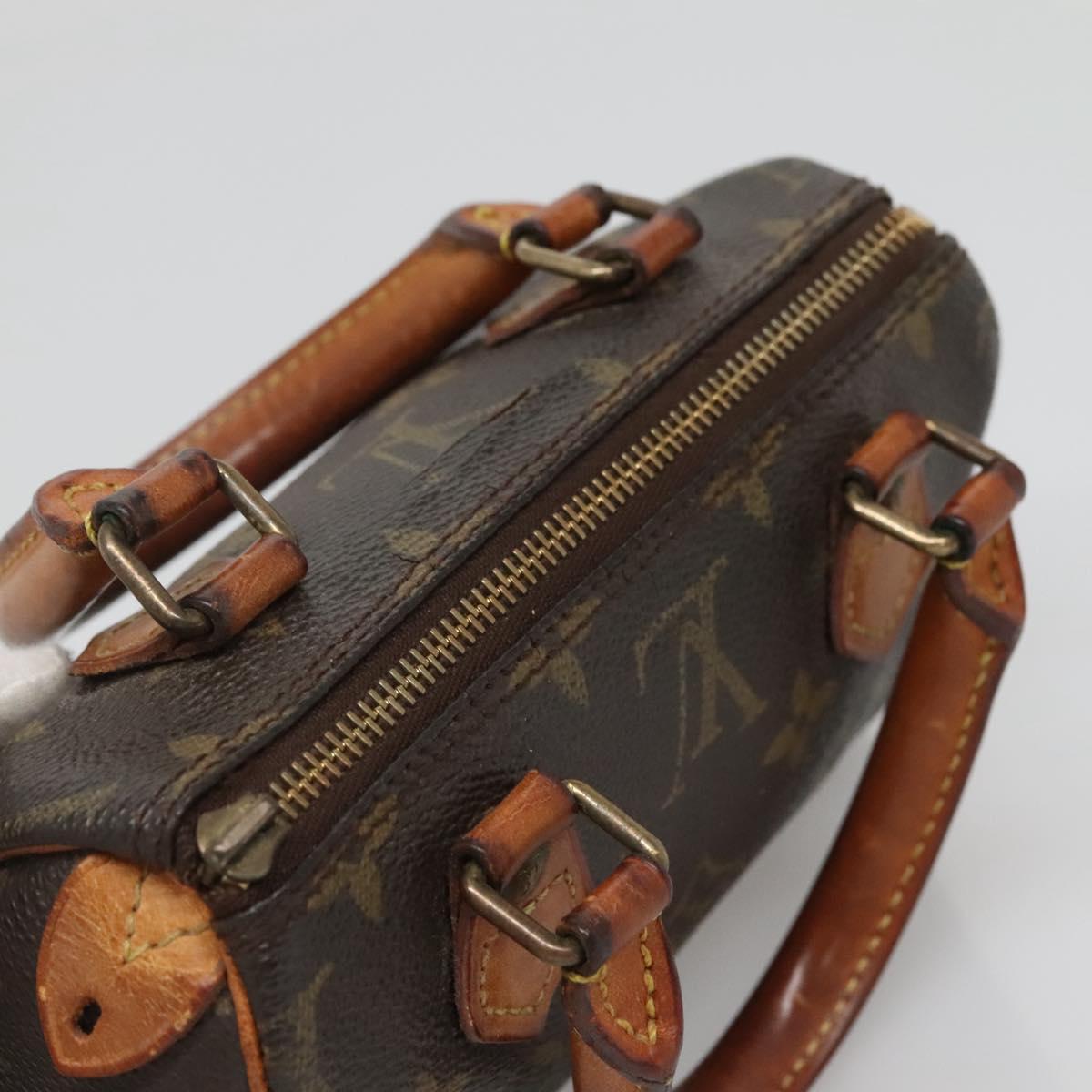 LOUIS VUITTON Monogram Mini Speedy Hand Bag M41534 LV Auth 137066