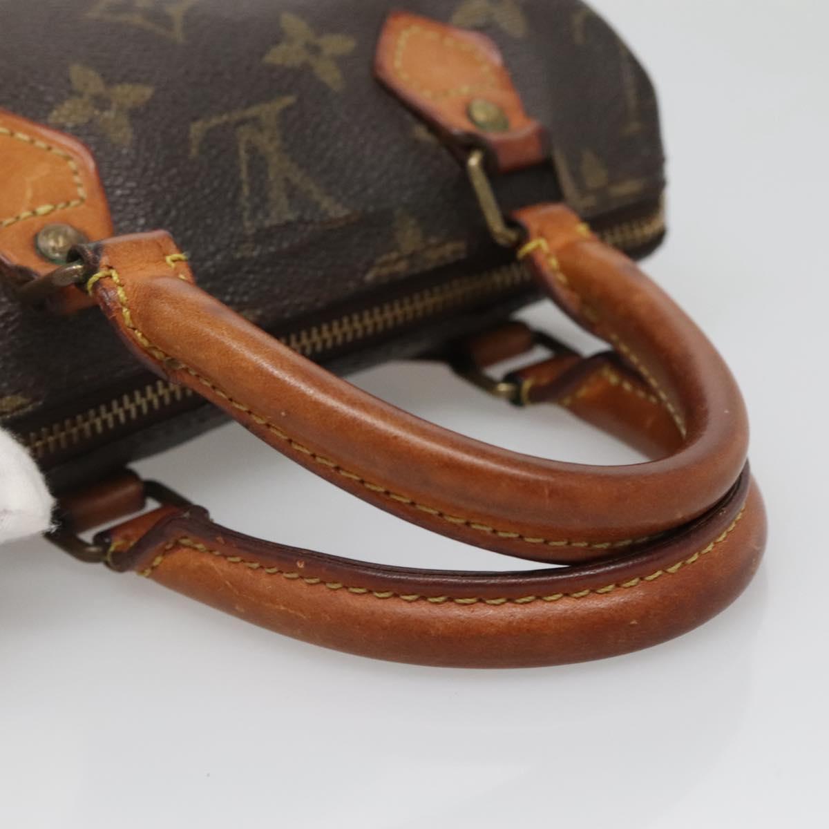 LOUIS VUITTON Monogram Mini Speedy Hand Bag M41534 LV Auth 137066