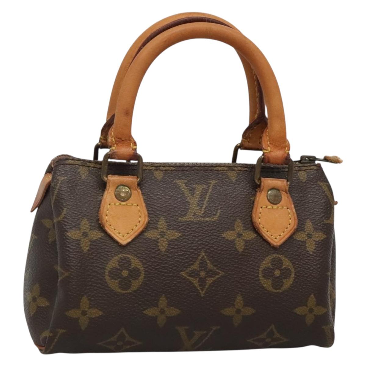LOUIS VUITTON Monogram Mini Speedy Hand Bag M41534 LV Auth 137069