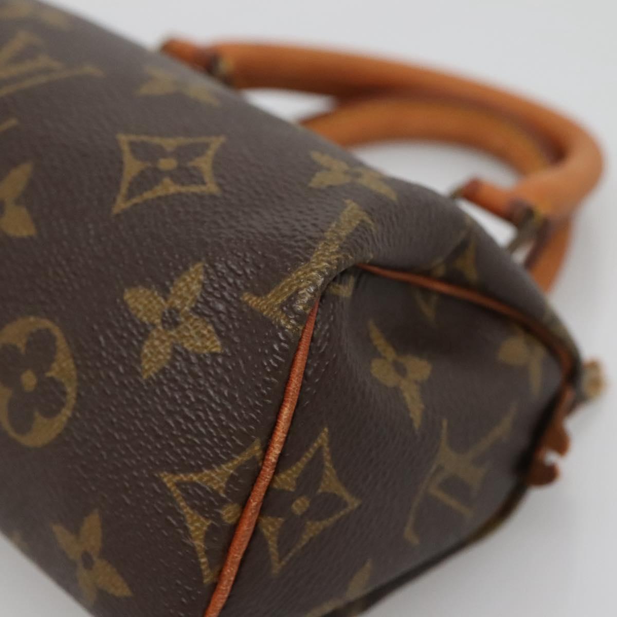 LOUIS VUITTON Monogram Mini Speedy Hand Bag M41534 LV Auth 137069
