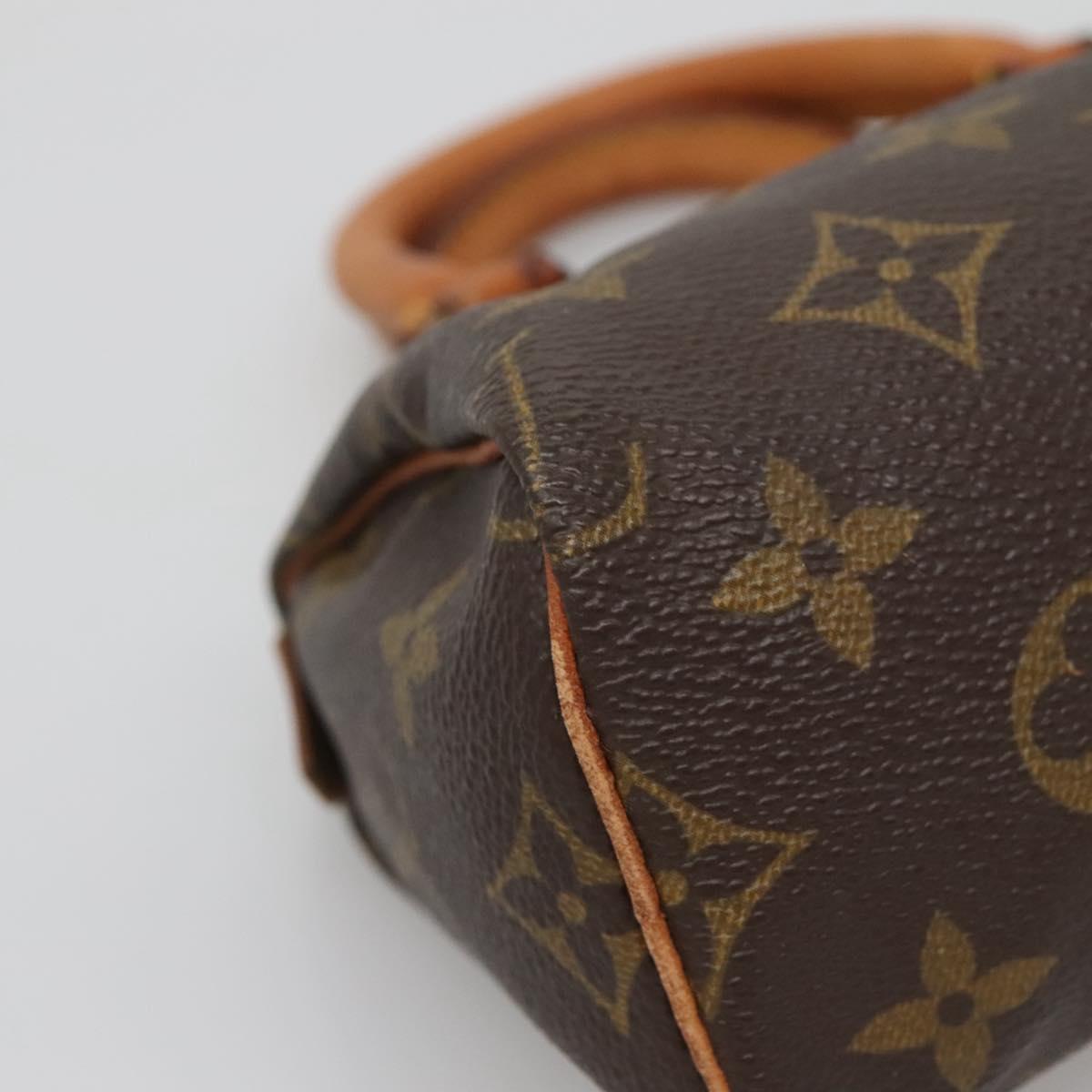 LOUIS VUITTON Monogram Mini Speedy Hand Bag M41534 LV Auth 137069
