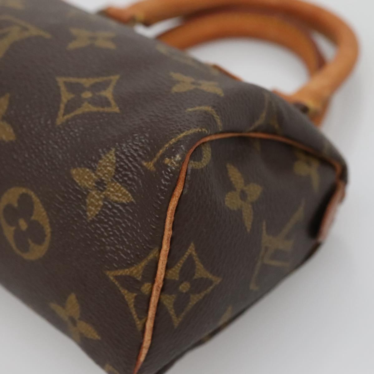 LOUIS VUITTON Monogram Mini Speedy Hand Bag M41534 LV Auth 137069
