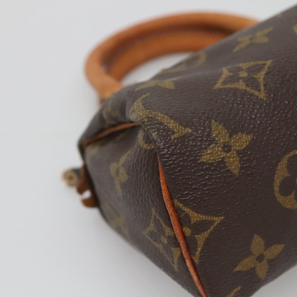 LOUIS VUITTON Monogram Mini Speedy Hand Bag M41534 LV Auth 137069