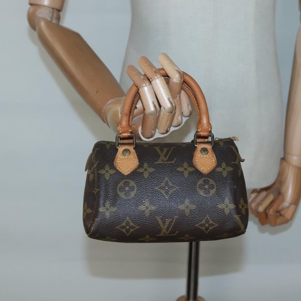 LOUIS VUITTON Monogram Mini Speedy Hand Bag M41534 LV Auth 137069